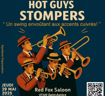 Photo Concert  Hot Guys Stompers, swing au saloon !