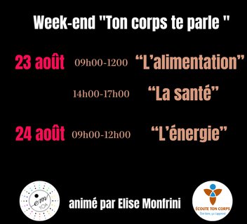 Photo “Ton corps te parle ” avec les enseignements de Lise Bourbeau