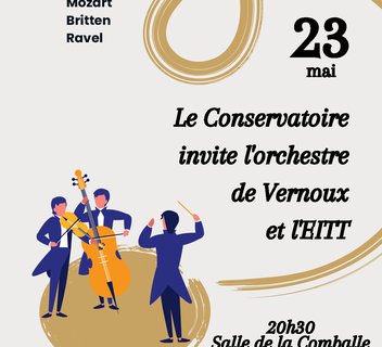 Photo Concert "Le Conservatoire Privas Centre Ardèche invite l'Orchestre de Vernoux et l'Ensemble instrumental Tournon-Tain"