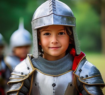 Photo Epées et petits chevaliers