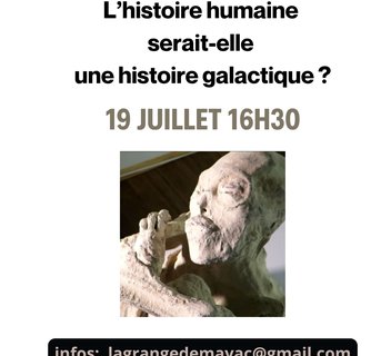 Photo Conférence "L’histoire humaine serait-elle une histoire galactique ?" Jean Cheynel