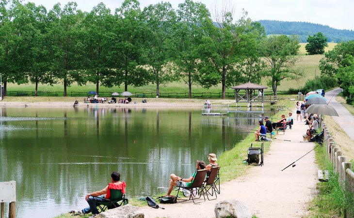 Photo Concours de pêche à la truite baguée