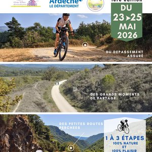 ANNULÉ / "La Grav’Elles Tour Ardèche 2026" (randonnée en vélo Gravel en 1, 2 ou 3 étapes)