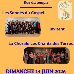 Concert "La chorale Les Sonnées du Gospel invite la chorale Les Chants des Terres"
