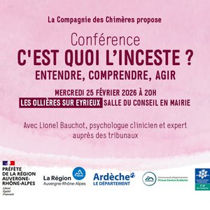 Conférence « C’est quoi l’inceste ? – Entendre, comprendre, agir »