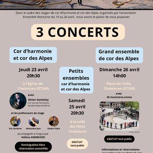 Concert de cor d'harmonie et cor des Alpes