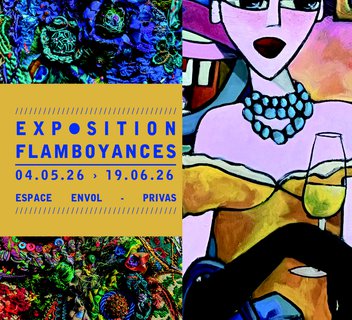 Photo Exposition "Flamboyances" (art textile et peinture)