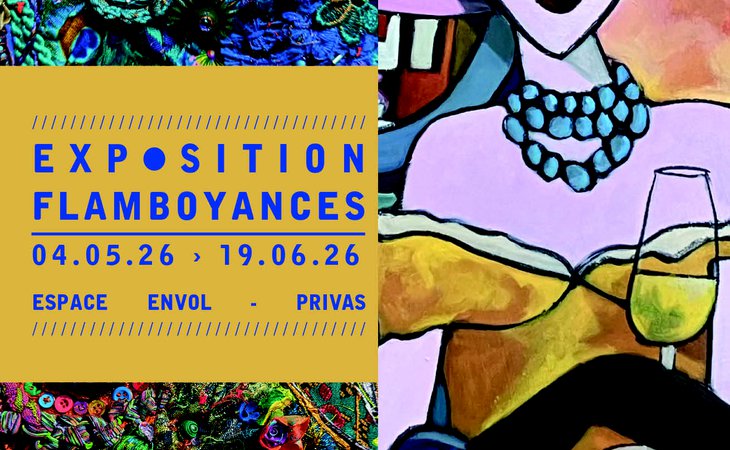 Photo Exposition "Flamboyances" (art textile et peinture)