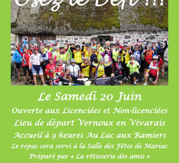 Photo Randonnée cyclotouristique "Journée féminine du CODEP-07" (édition #8)