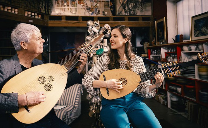 Photo Festival "L'été musical de Chalencon" - Concert du duo "Capricci" (théorbe et théorbini)