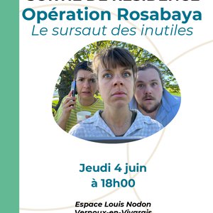 Sortie de résidence artistique : spectacle "Opération Rosabaya, ou le sursaut des inutiles" (théâtre)