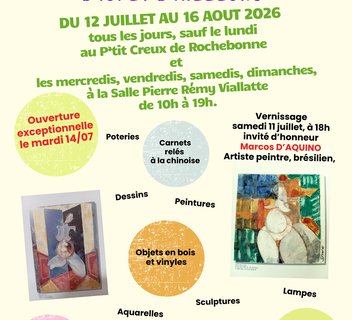 Photo Exposition collective des artistes et artisans d'art de Saint Jean Roure