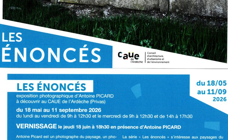 Photo Exposition "Les énoncés" (photographies d’Antoine Picard)