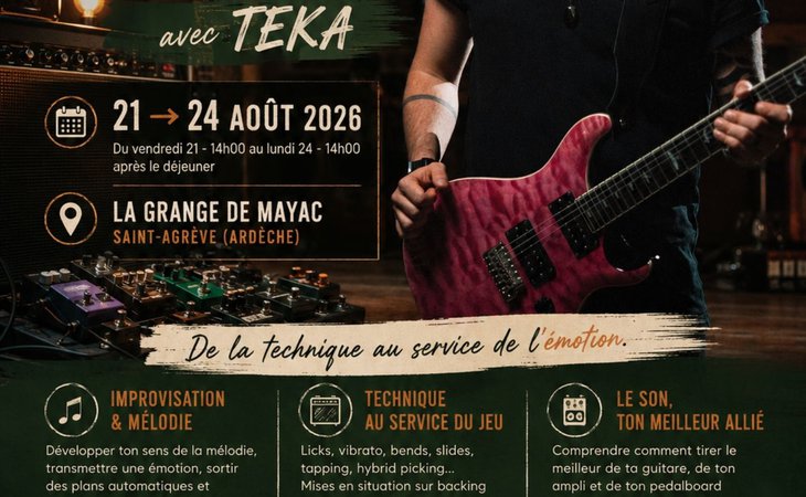 Photo Masterclass Guitare Électrique avec TEKA