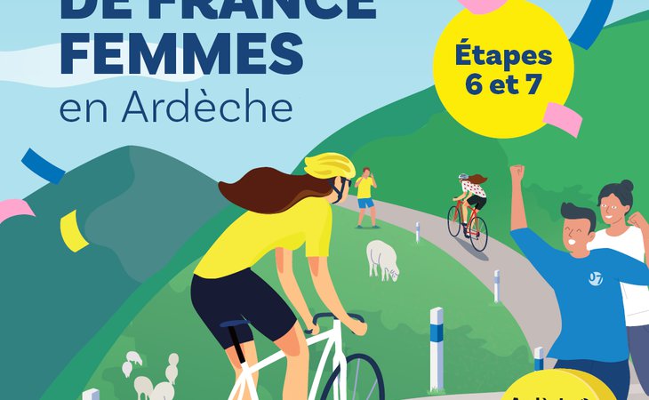 Photo Le Tour de France féminin au départ de La Voulte-sur-Rhône