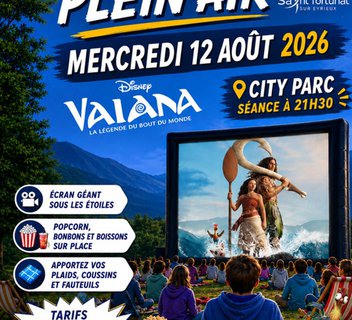 Photo Projection cinéma en plein air du film "Vaiana, la légende du bout du monde" | ciné-jeunesse