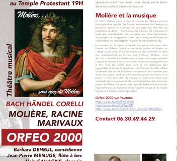 Photo Spectacle "Molière... Vous avez dit Molière !?" (théâtre et musique classique)