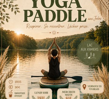 Photo Séance de yoga-paddle | durée 1h15