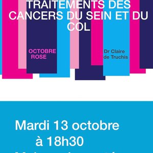 Octobre rose - Conférence "Prévention et traitements des cancers du sein et du col"