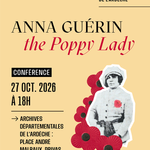 Conférence "Anna Guérin, the Poppy Lady"