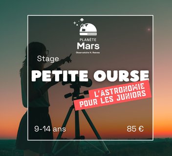 Photo Stage Petite Ourse : l'astronomie pour les juniors
