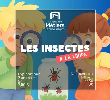 Photo Les insectes à la loupe ! Découverte 3-6 ans
