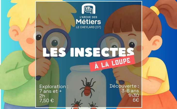 Photo Les insectes à la loupe ! Découverte 3-6 ans