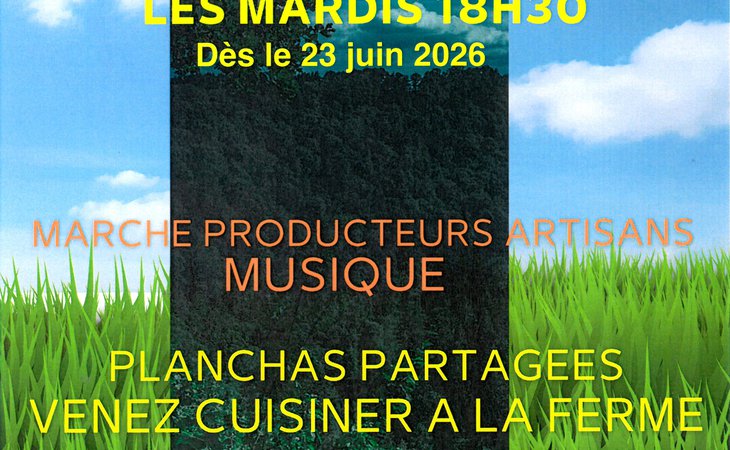 Photo "L'atypique soirée" : petit marché à la ferme, plancha partagée et animation musicale