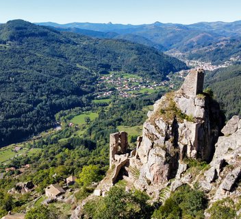 Le Château de Rochebonne - VTT FFC N°2 Rouge