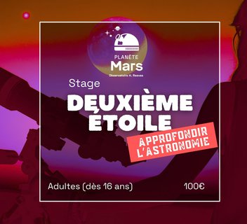 Photo Stage Deuxième Étoile : Approfondir l'astronomie
