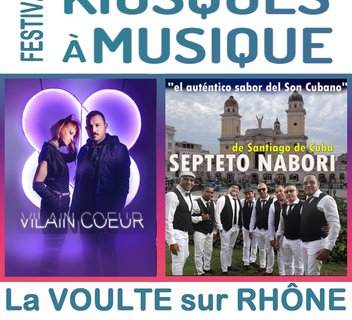Photo Festival des Kiosques à Musique : concert de Vilain Coeur / Septeto Nabori