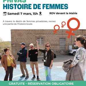 COMPLET - Visite-découverte  "Privas, histoires de femmes - spéciale Journée des droits des femmes""