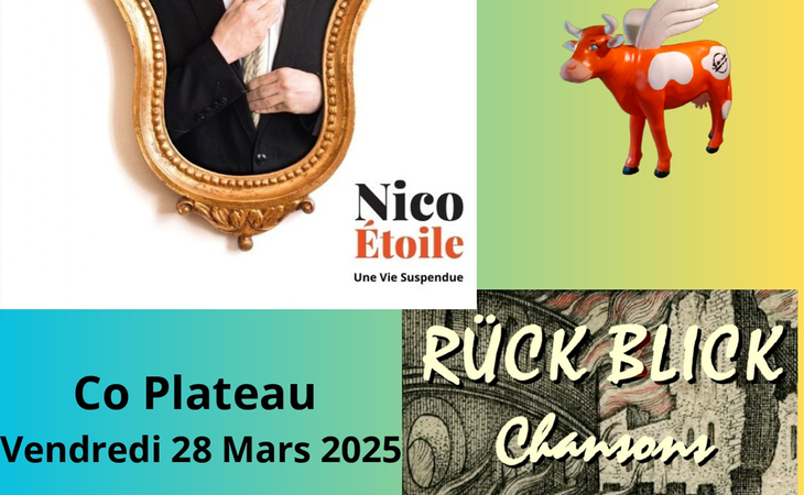 Photo Concert Co plateau Nico Etoile et RückBlick Chanson